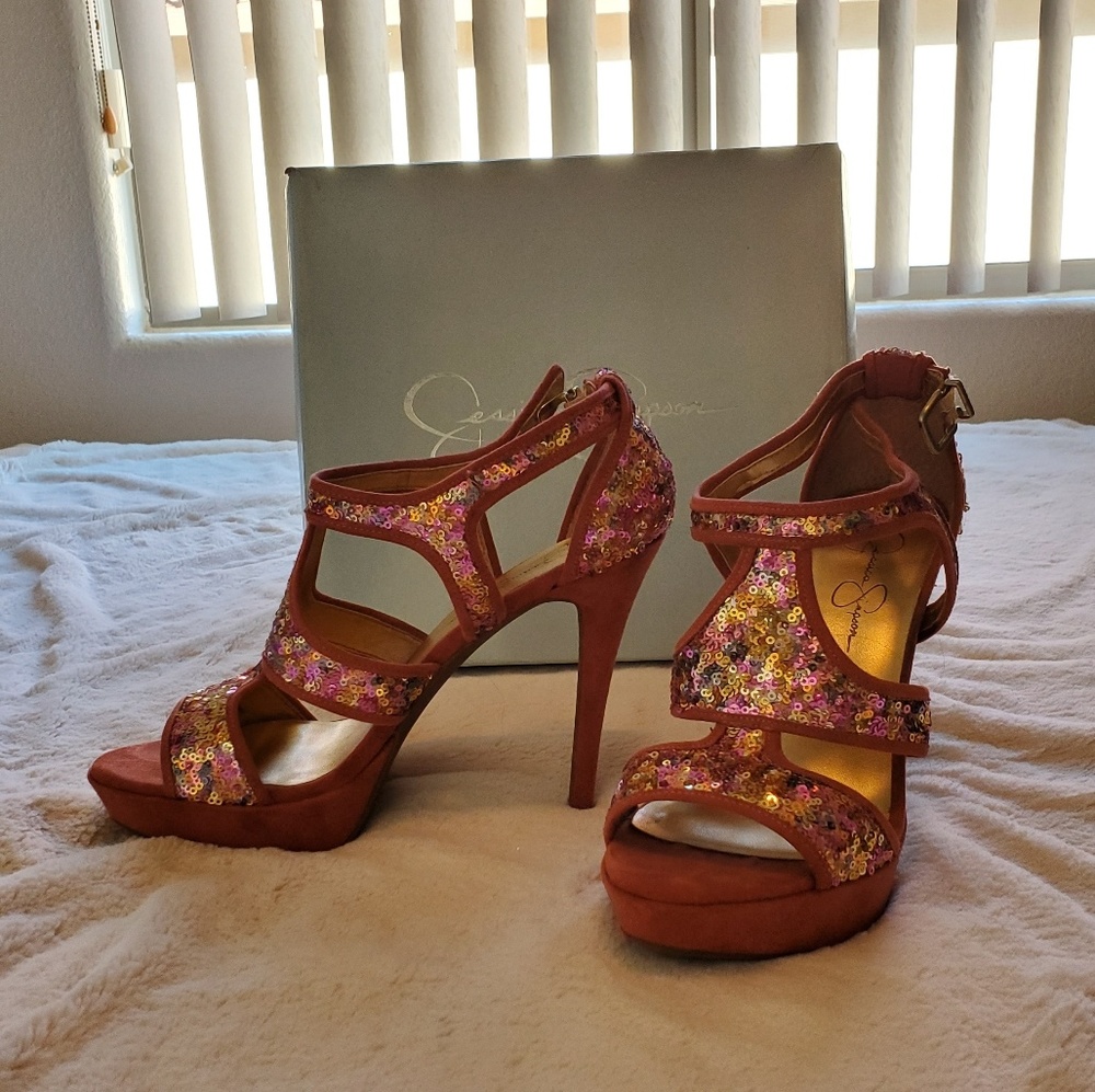 Ridiculously CUTE Jessica Simpson Sparkle Heels
